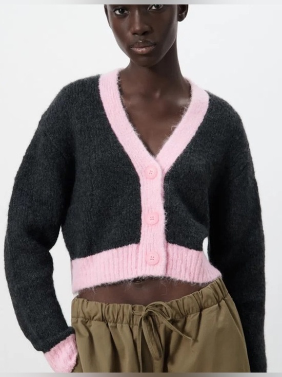 Zara Sweaters - Zara Cropped Knit Cardigan NWT Size Medium
